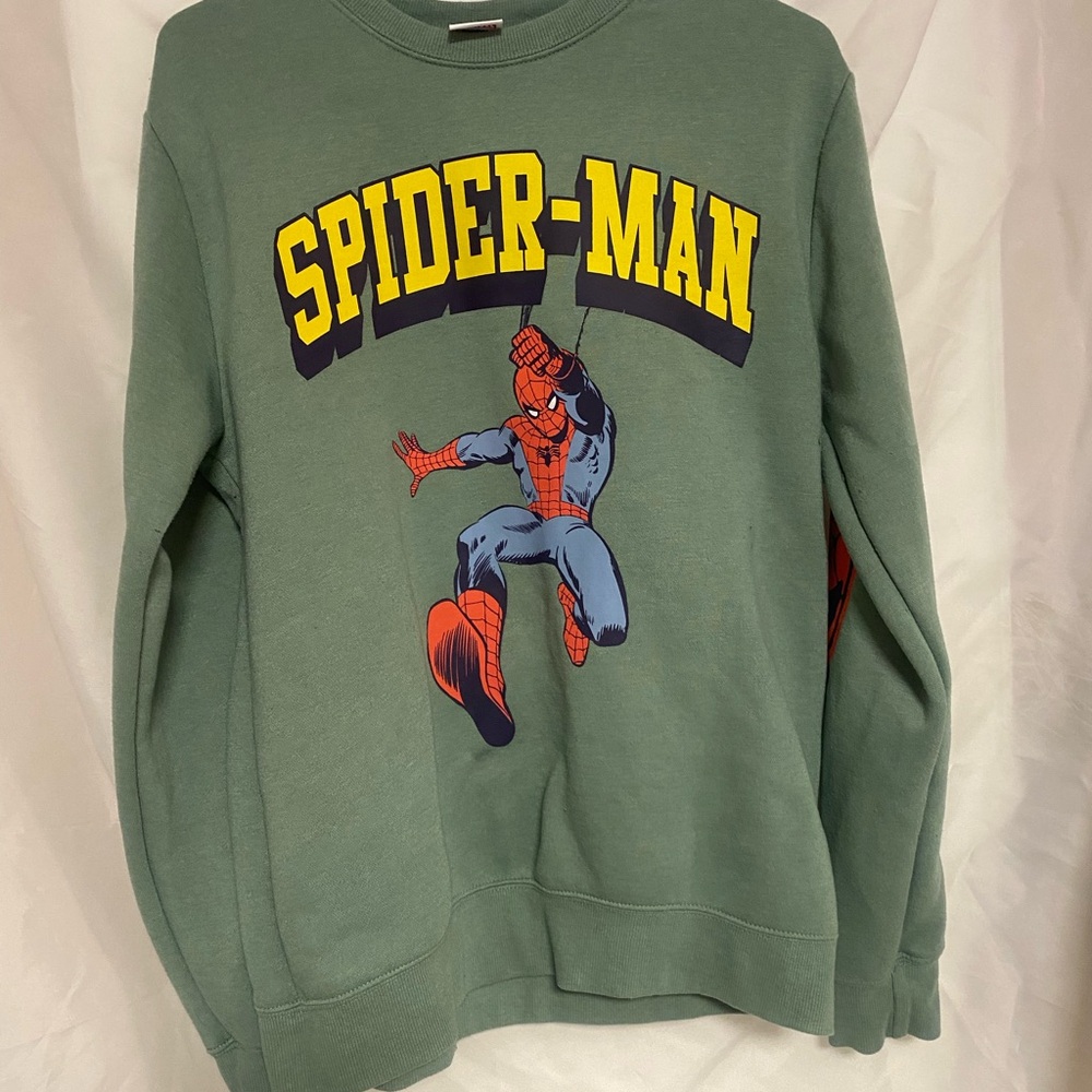Spider-Man Green Sweater